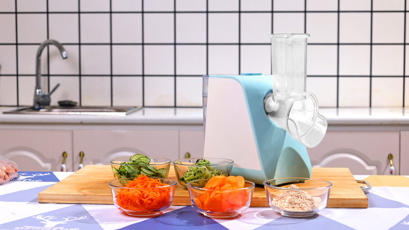 Multi-function Household Salad Maker Manual Electric Vegetable Slicer Fruit Vegetable Cutter Chopper For Kitchen