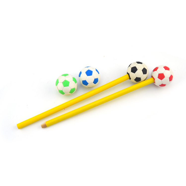 Hot sales New innovative stationery product mini football design funny erasers for kids erasers Balls 20mm WITH shape