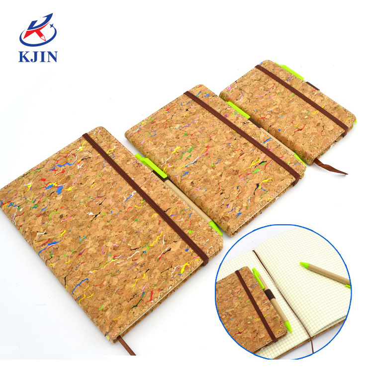 Promotional eco friendly customized cork cover notebook for gift