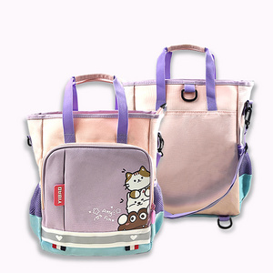 2024 Japanese Cartoon cute Cat design Canvas Bag Student Tutoring Book One Shoulder Tote Bag Hand-Held Small Bag