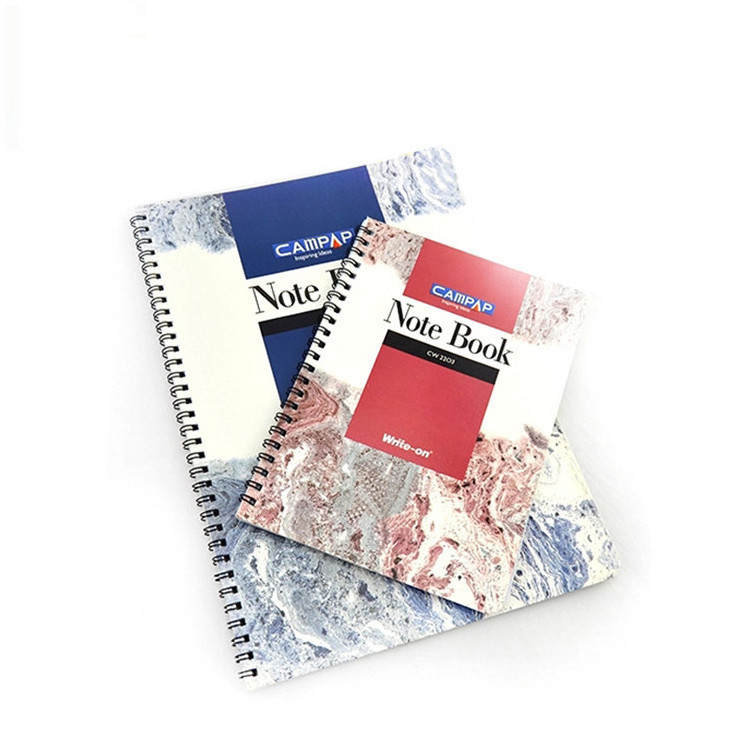 LOW MOQ Wholesale PP soft cover promotional notebook factory custom A4 A5 A6 double coil waterproof spiral notebook