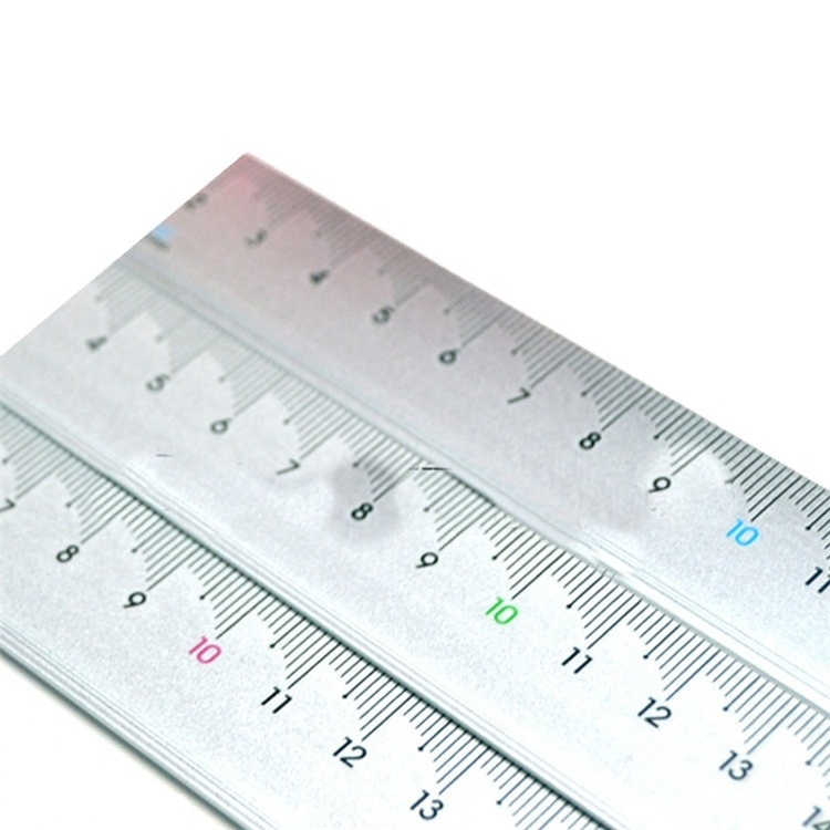 High quality 2 sided scale stainless steel metal ruler stationery metric 1 metre steel ruler from KJIN