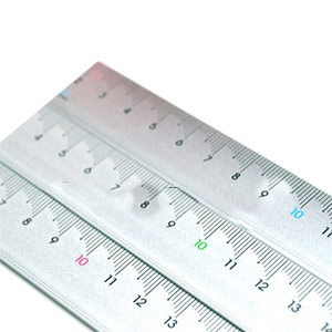 High quality 2 sided scale stainless steel metal ruler stationery metric 1 metre steel ruler from KJIN