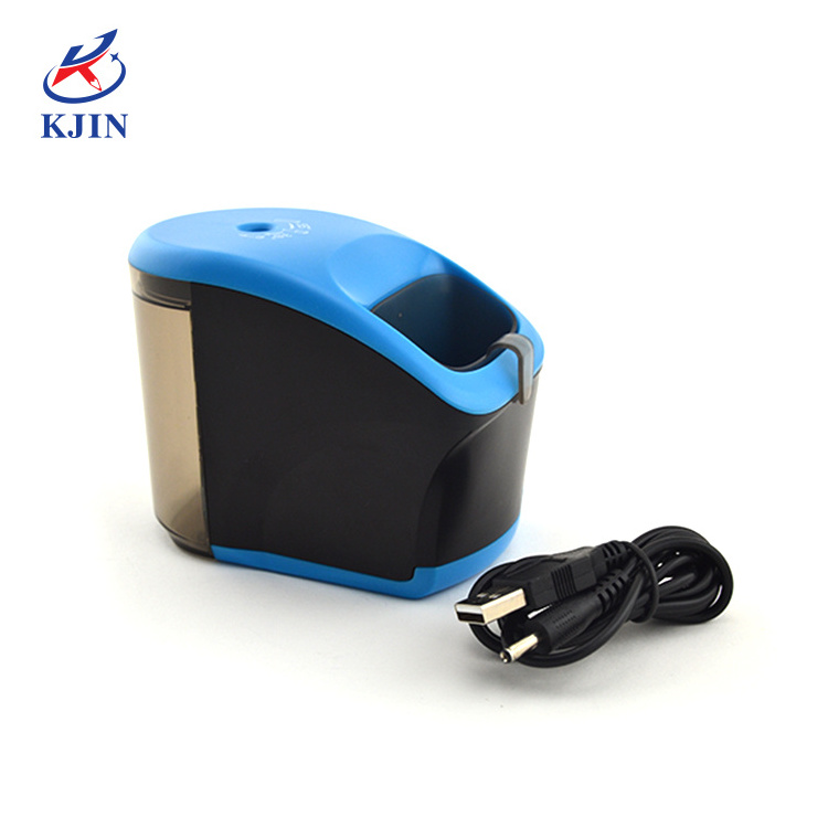 Custom Electric Screw Blade Pencil Sharpener for kids automatic electronic pencil sharpener in carton packaging