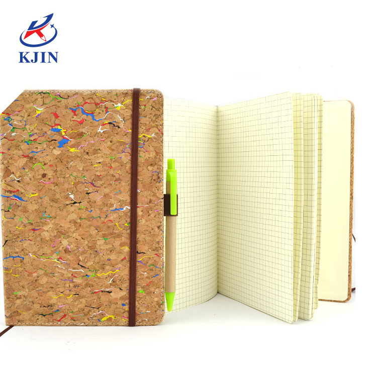 Promotional eco friendly customized cork cover notebook for gift