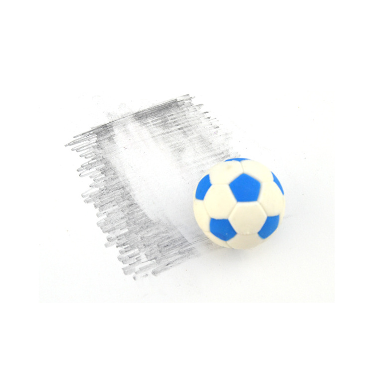 Hot sales New innovative stationery product mini football design funny erasers for kids erasers Balls 20mm WITH shape