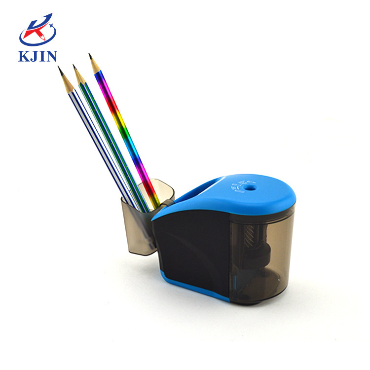 Custom Electric Screw Blade Pencil Sharpener for kids automatic electronic pencil sharpener in carton packaging