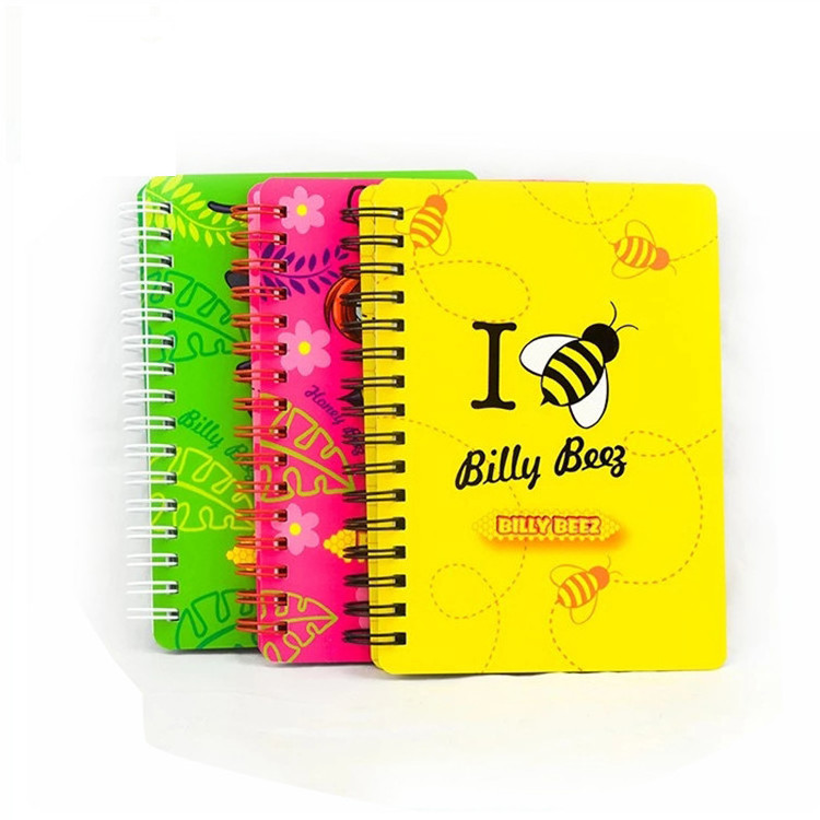 LOW MOQ Wholesale PP soft cover promotional notebook factory custom A4 A5 A6 double coil waterproof spiral notebook