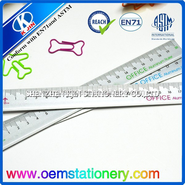 High quality 2 sided scale stainless steel metal ruler stationery metric 1 metre steel ruler from KJIN