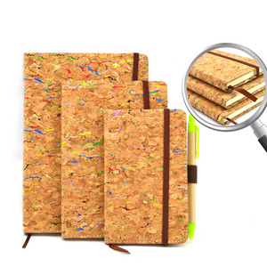 Promotional eco friendly customized cork cover notebook for gift