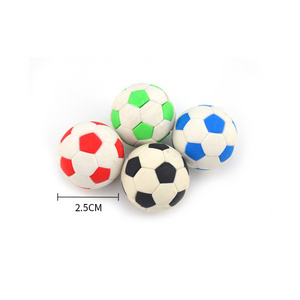 Hot sales New innovative stationery product mini football design funny erasers for kids erasers Balls 20mm WITH shape