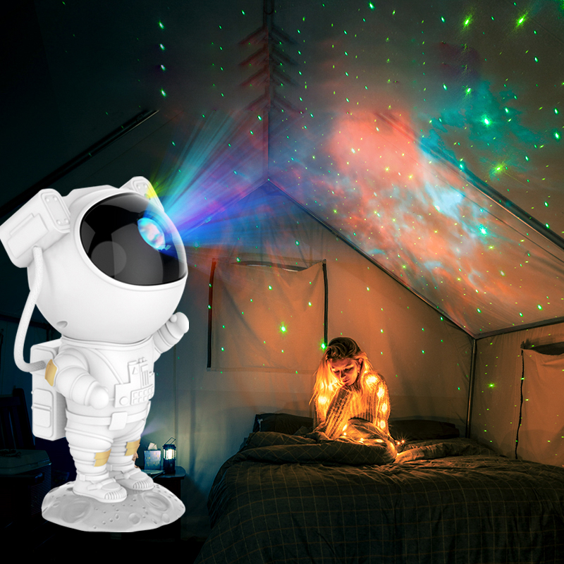 New Starry Sky Cosmonaut Projector Lamp Nebula Night Lights With Remote Control Drop Shipping