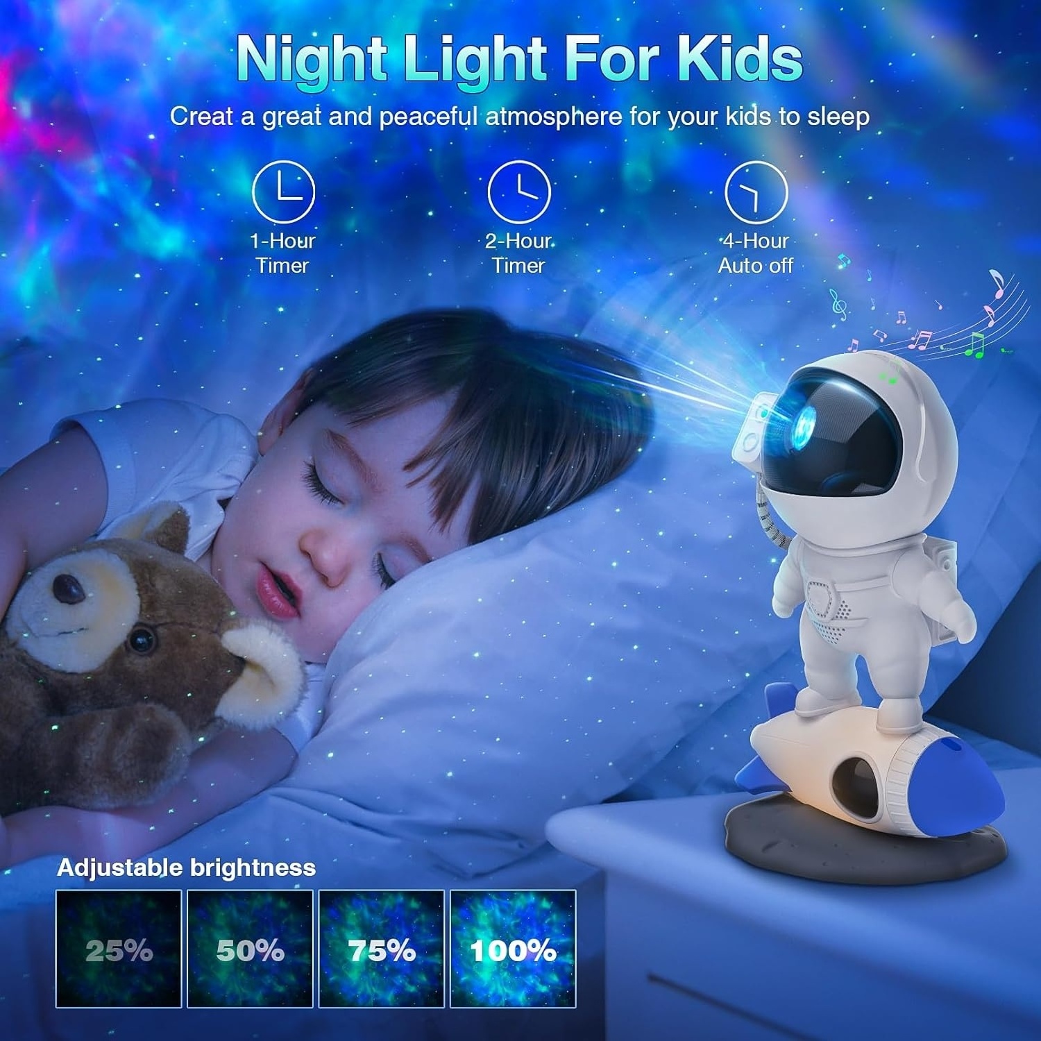 Cosmonaut Galaxy Projector Star Night Light Nebula Projector Space Buddy Christmas Birthday Cool Gifts Projector Light