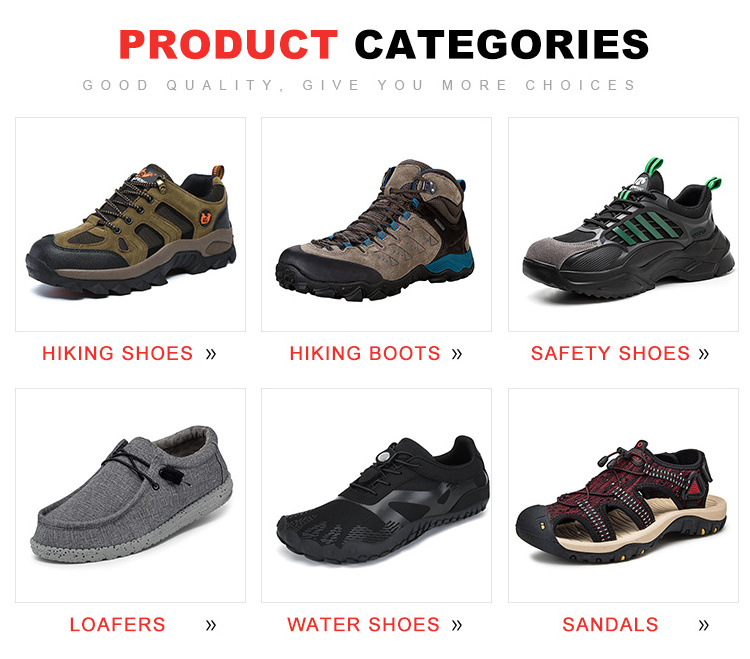 Wholesale breathable men's sneakers non-slip wear-resistant men's hiking shoes outdoor work boots for men