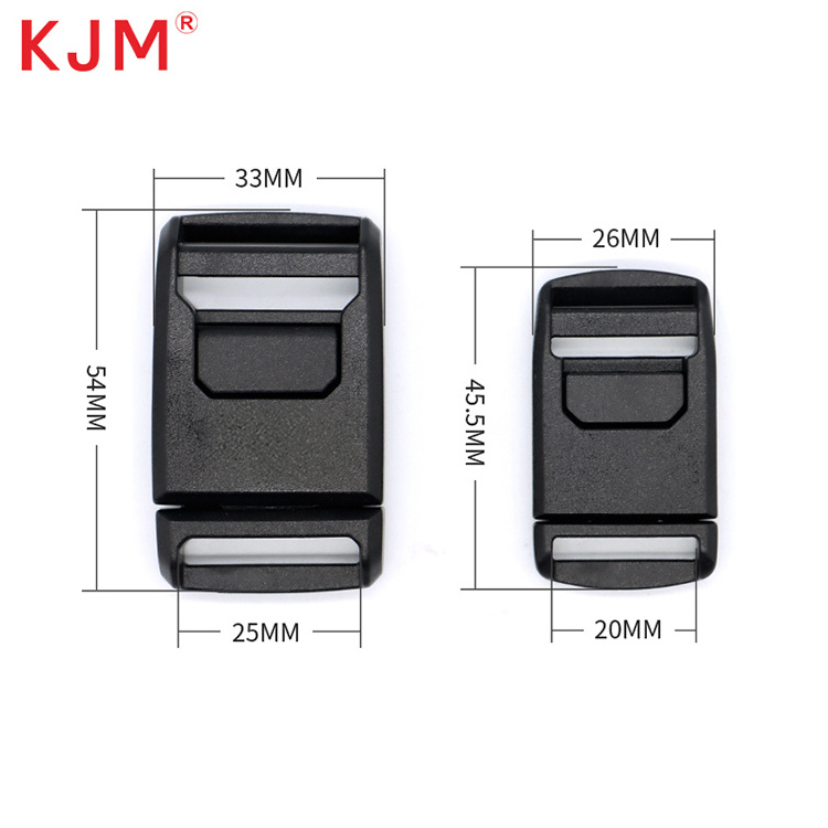 KJM Factory Custom Logo Backpack Camera Bag Clothing Baby Carrier Accessories Lock Belt Plastic Quick Release Magnetic Buckle