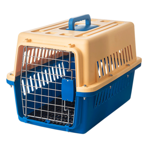 High Quality Small Pet Carrier Outdoor Dog and Cat Kennel with Animal Pattern Plastic Travel Box and Metal Cage for Birds