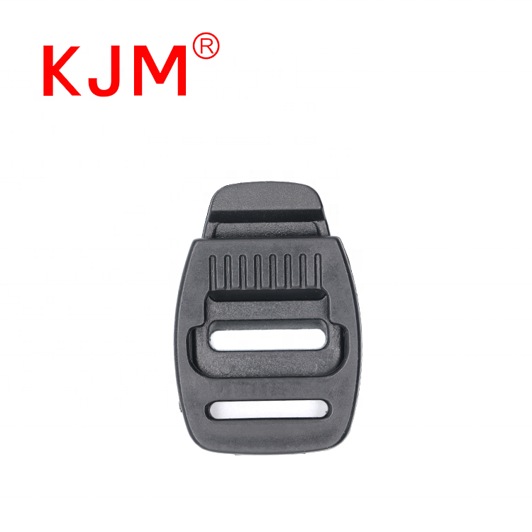 KJM buckle manufacturer GRS certificate pom recycled plastic ladder lock strap slider buckle for bag backpack