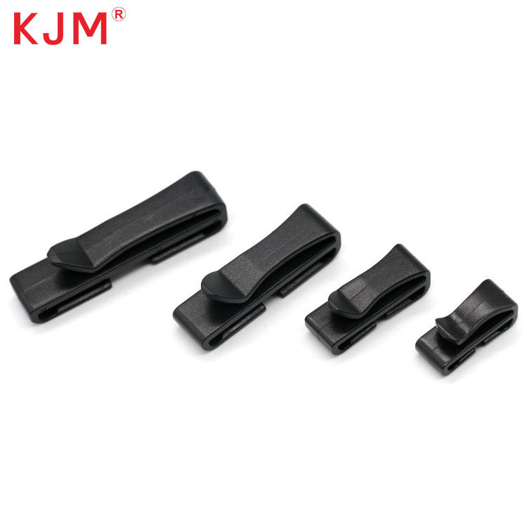 KJM Factory Price Quik-Slip Strap Keeper Buckle Clip 38mm Plastic Adjustable Luggage Belt Release Buckle with Combination Lock