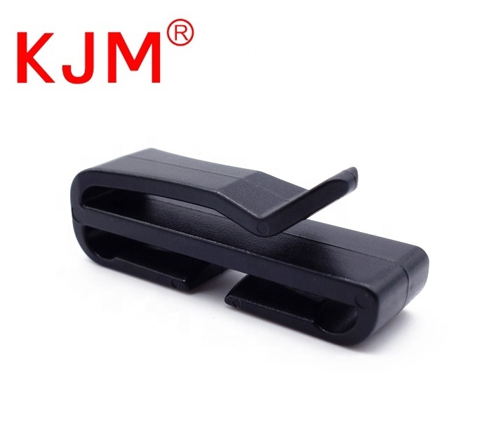 KJM Factory Price Quik-Slip Strap Keeper Buckle Clip 38mm Plastic Adjustable Luggage Belt Release Buckle with Combination Lock