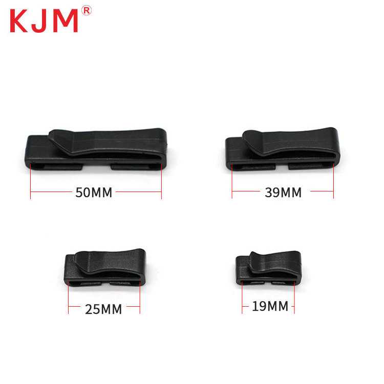 KJM Factory Price Quik-Slip Strap Keeper Buckle Clip 38mm Plastic Adjustable Luggage Belt Release Buckle with Combination Lock