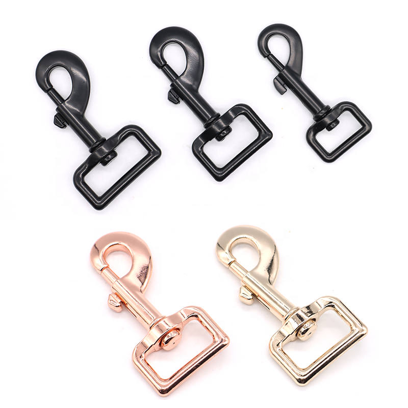 KJM Custom Logo Zinc Alloy Pet Dog Metal Buckles Swivel Eye Bolt Snap Hook for Pet Leash