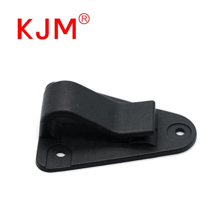 Factory Price Black POM Plastic Screw Fixed Belt Clip Webbing Buckle Hook