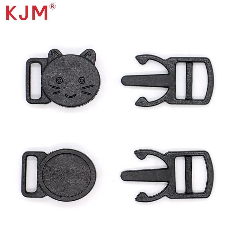 Pet Accessories 10mm Small Collar Clip Plastic Pet Cat Breakaway Buckle for Cat Collar