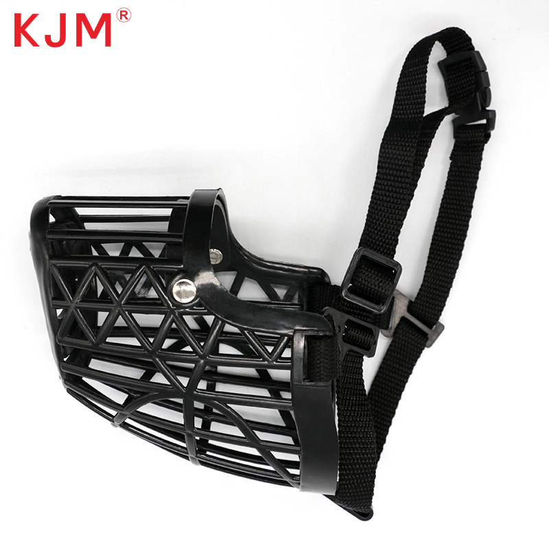 KJM Pet Dog Muzzle Breathable Basket Muzzles for Small Medium Large and X-Large Dogs Stop Biting Barking Chewing