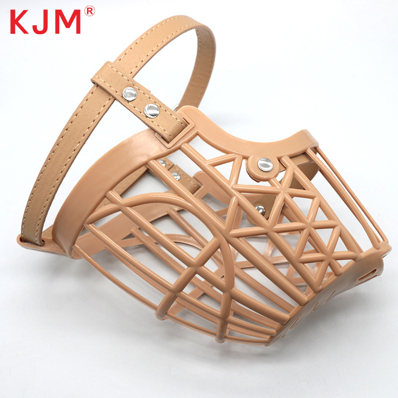 KJM Pet Dog Muzzle Breathable Basket Muzzles for Small Medium Large and X-Large Dogs Stop Biting Barking Chewing