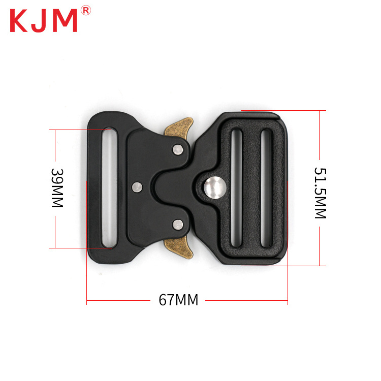 Dog Tactical Harness Collar Accessories Safety Heavy Duty Zinc Alloy Quick Release Metal Buckle for Pet Harness