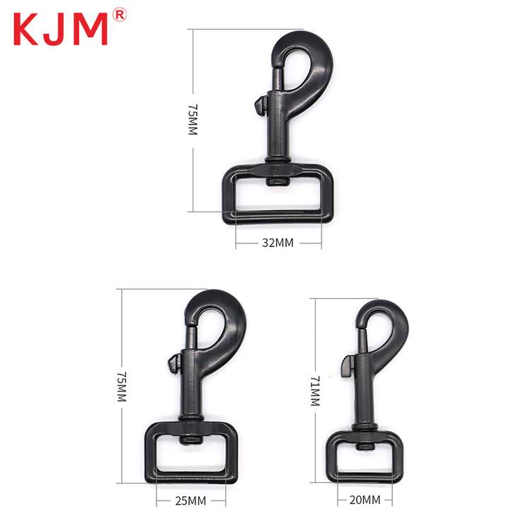 KJM Custom Logo Zinc Alloy Pet Dog Metal Buckles Swivel Eye Bolt Snap Hook for Pet Leash