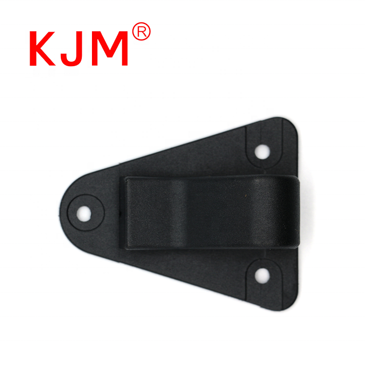 Factory Price Black POM Plastic Screw Fixed Belt Clip Webbing Buckle Hook