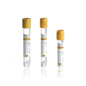 Hospital medical 4ml yellow top Gel & Clot Activator vacutainer disposable sterile vacuum blood collection tube