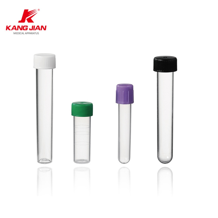 Red yellow green grey cap blood test tube with good chemical compatibility