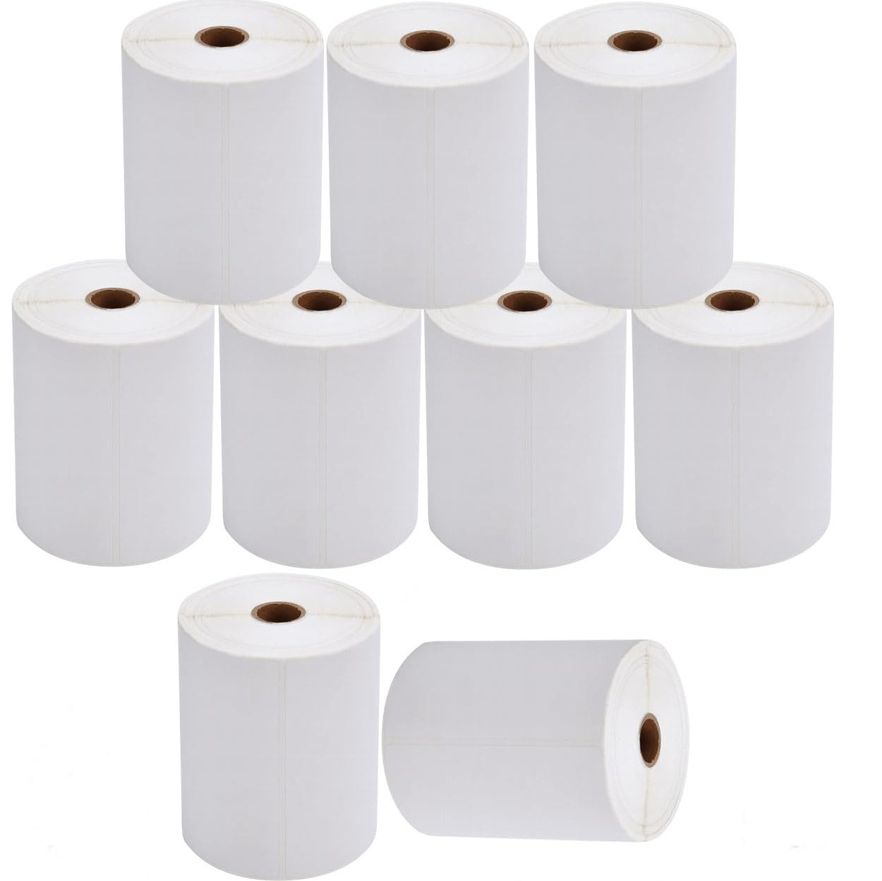 White Waterproof 4 x 6 Direct Thermal Shipping Labels, Rolls 500 Sheets per Roll, Multipurpose Thermal Labels with perforated