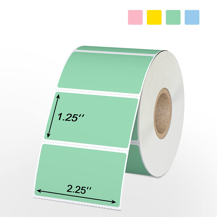 Custom Thermal Label Roll,4 Colour Thermal Label Roll Paper Label 60*80mm 38*25mm