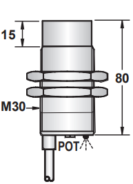 KJT M30 IP67 High Quality Capacitive Proximity Sensor Switch 12V 24V 36V