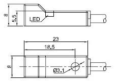 KJT Y9 Non-flush NPN PNP NO NC Square Type Inductive Proximity Sensor Switch