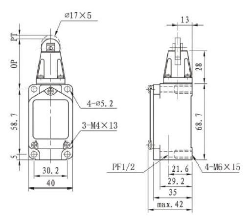 KJT CE Certified Direct factory selling High Sensitive Rotari Limit Switch with Good Price