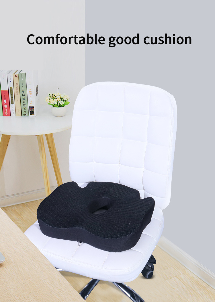 Office Ergonomic Zero Seat Cushion Memory Foam With Hole Hemorrhoid Office Chair Reduces Pressure Cushion