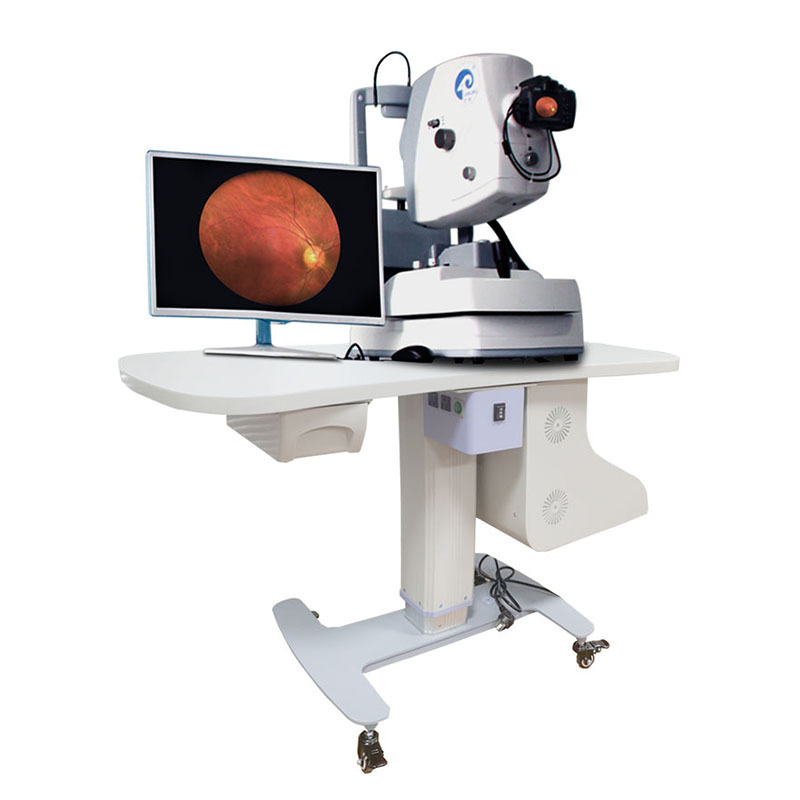 Top Quality Achieve Real-time Monitoring Non Mydriatic Eye Fundus Camera with Dual Screens