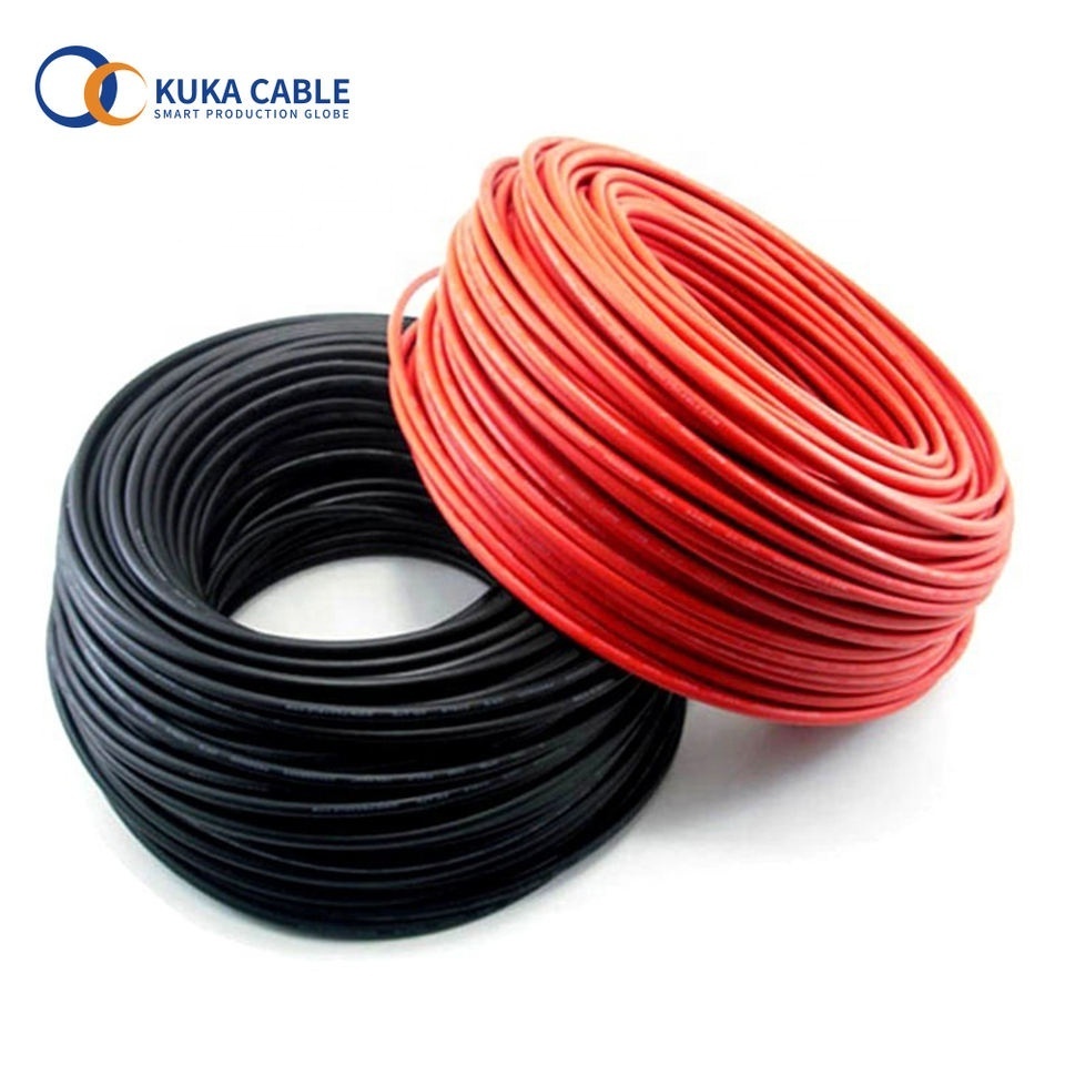 2.5mm 4mm 6mm 10mm Solar Panel PV Cable Wire 1000v 1500v XLPO Tinned Copper DC Power Inverter Solar Cable