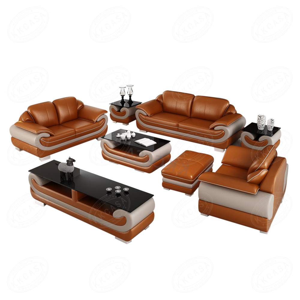 Multi leather color excellent furniture modern 123 sectional sofa livingroom sofas