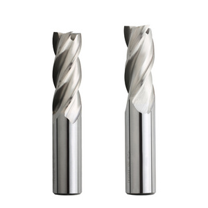 CNC cutting tool High Speed Steel 3 Flute 4 Flute Straight Shank HSS End Mill 2 Flute Keyway Milling cutter