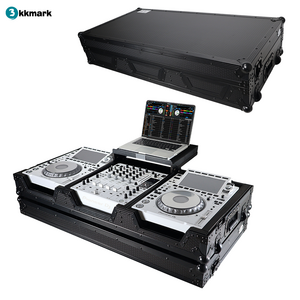 performance activities portable DJ flight road Case for Pioneer 2X CDJ-3000 CD and DJM-900NXS2 Mixer W/Wheels & Laptop Shelf