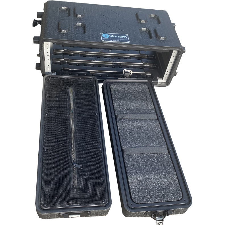 2U 3U 4U 6U 8U 12U 14U 16U shockproof waterproof hard equipment tool carrying ABS plastic case with foam