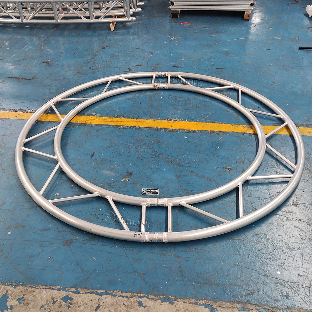 kkmark 12inch 1m 2m 3m 4m 5m 6m diameter aluminum single flat vertical ladder I beam circular circle curved truss