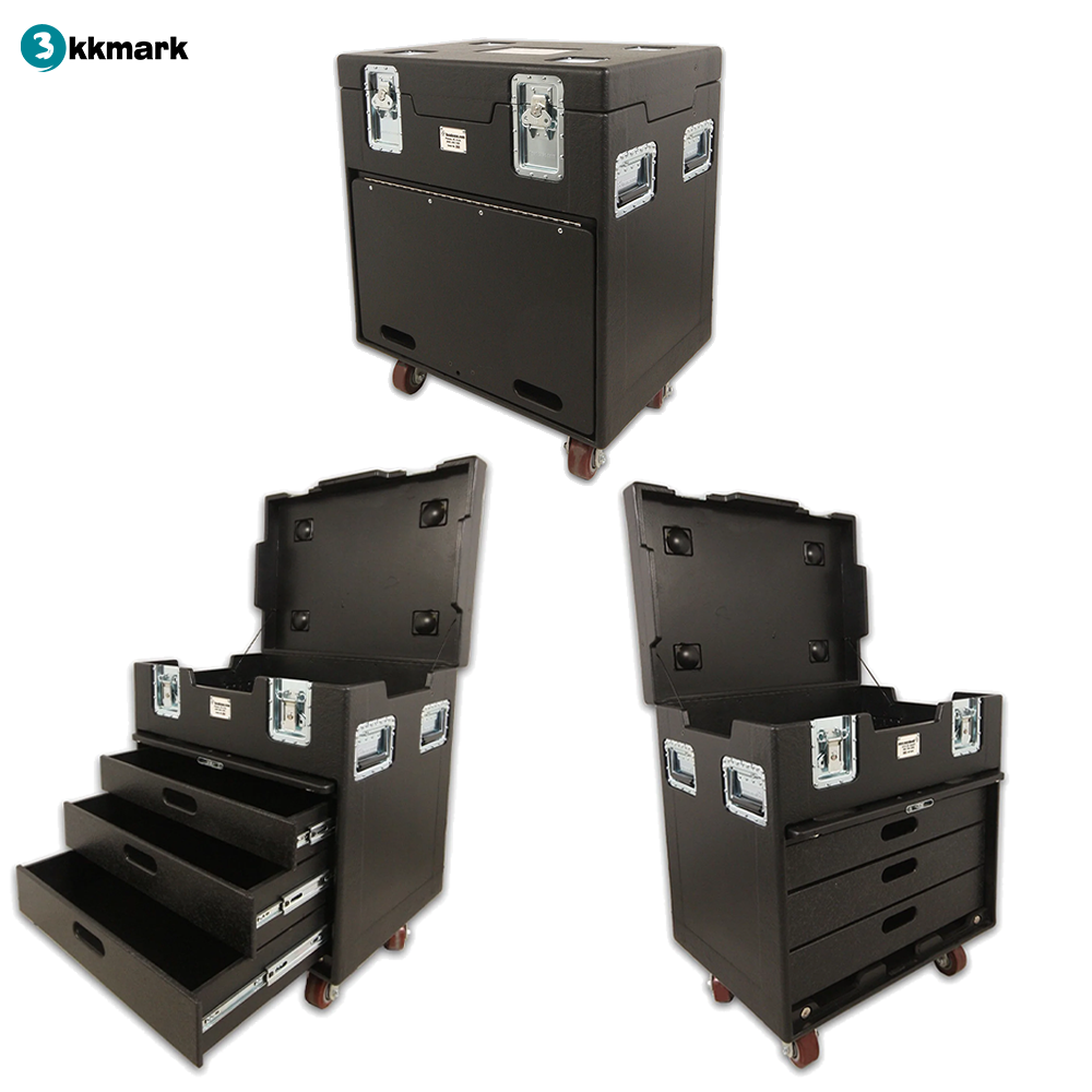 multi function carrying moving fiberglass Work utility trunk pack Flight road Case fo rigging workboxes and cable manage