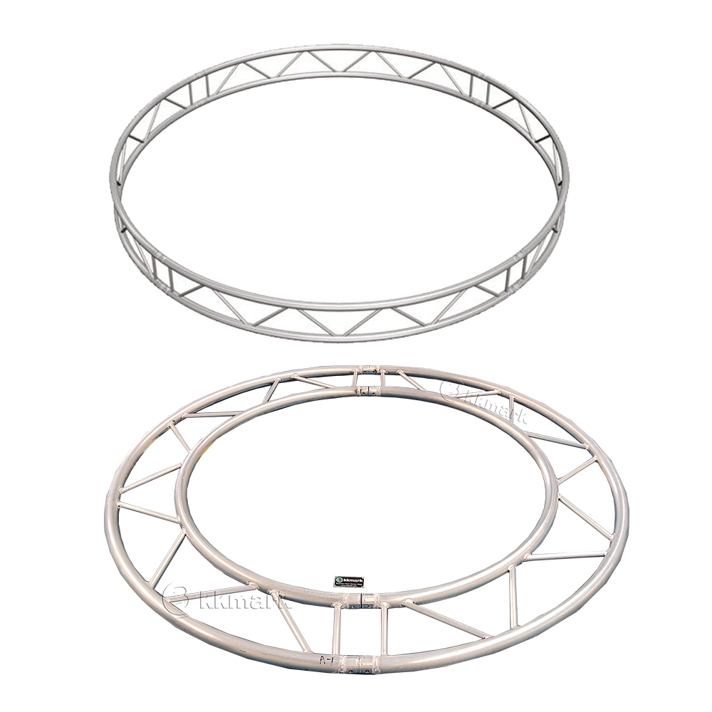 kkmark 12inch 1m 2m 3m 4m 5m 6m diameter aluminum single flat vertical ladder I beam circular circle curved truss