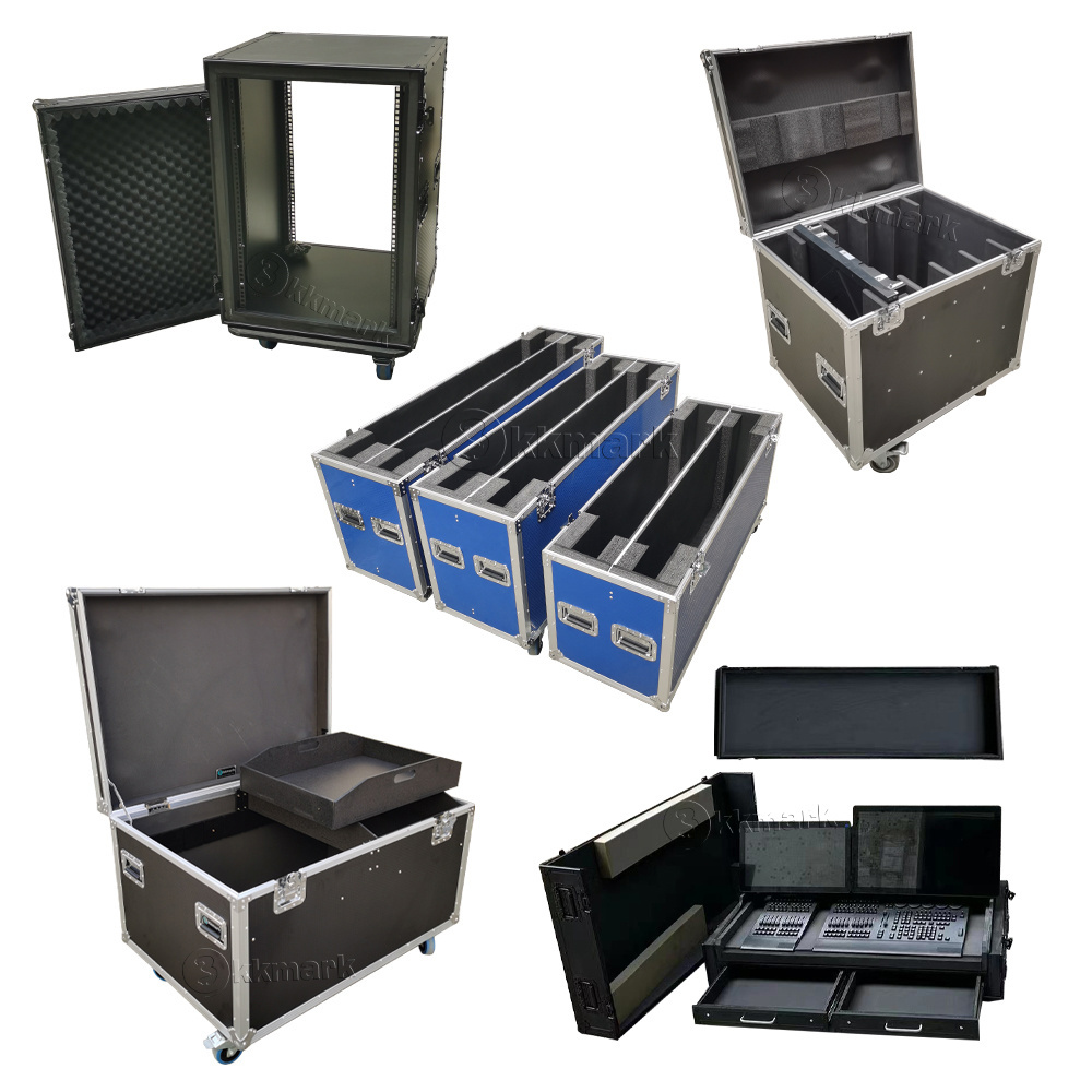 45'' 55'' 65'' LCD TV plasma Screen utility trunk pack cable Mixer Console 2U 4U 6U 8U rack flight road case